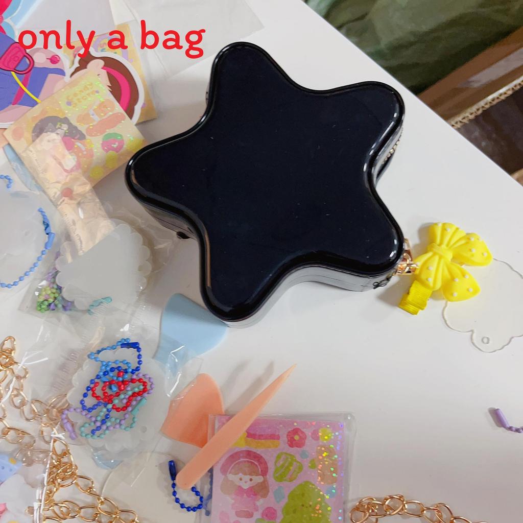 Star Appearance Heartshaped Pvc Cute Jelly Crossbody Bag For Casual Travel
