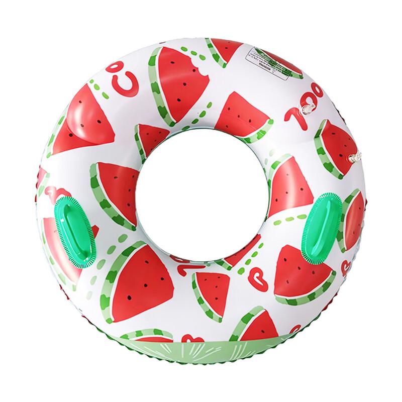 Adult Watermelon Heart Swimming Ring with Handles