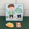 Wooden Body Cognitive Board Boy & Girl Body Organ Puzzles Kids Montessori Educational Toys for Children Toddlers 2 3 4 5 6 Years