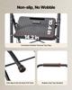 3 Step Ladder, Folding Step Stool with Wide Anti-Slip Pedal and Comfort Handgrip, Lightweight 272 kg Capacity Portable Steel Ladder, Multi-Use for
