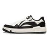 Li Ning Common 80s Slip Resistant Abrasion Resistant Low top Skateboard Shoes Women's White Black AGCU158-3
