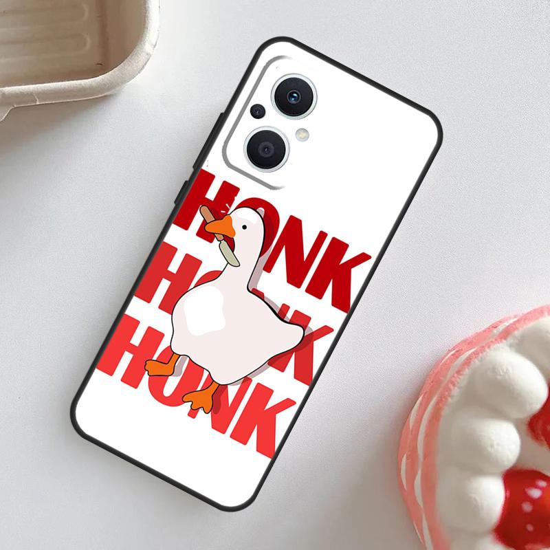 Cartoon Lustige Gans Hülle Für OPPO Reno 7 8 6 5 4 Lite 8T 4Z 5Z 11 F 10 Pro OPPO Find X6 X5 Pro X2 X3 Neo Abdeckung
