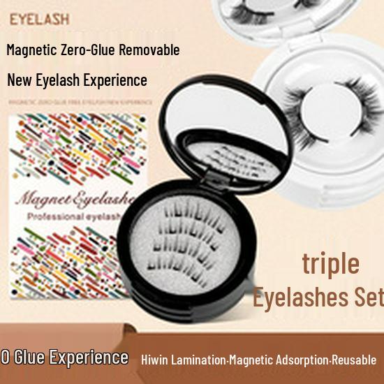 Quantum Magnetic Eyelash Set - False Magnet Eyelashes with Curler