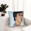 Damon Salvatore The Vampire Diaries Funda de Almohada Impresión Poliéster Funda de Cojín Decoraciones Ian Somerhalder Funda de Almohada
