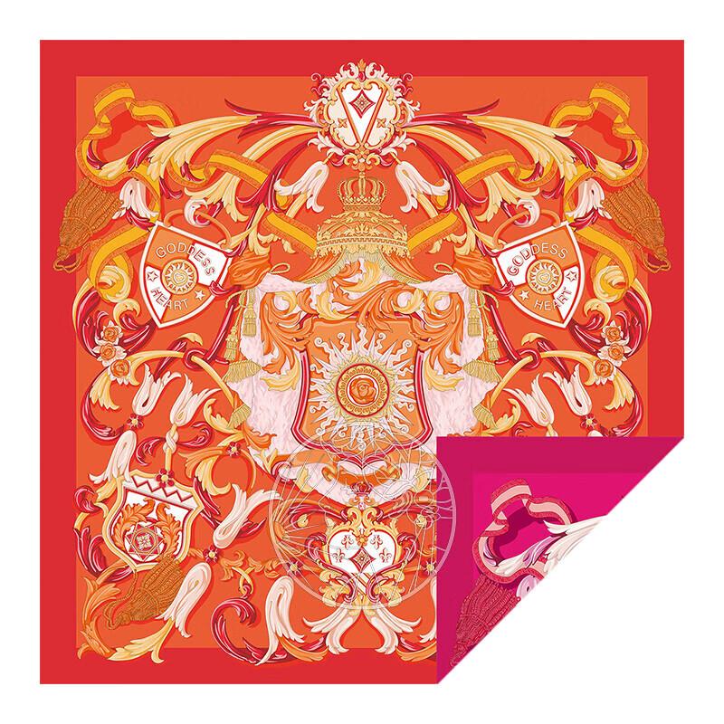 Aurora Silk Wool Blend Square Scarf