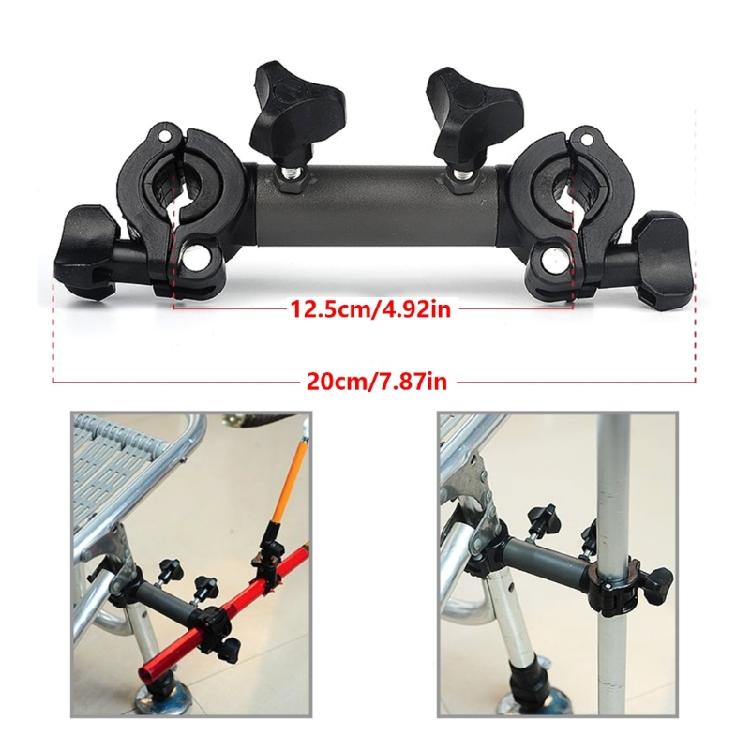 Rustproof Aluminum Fishing Rod Stand Features One Hand Operate and Smooth Rotating for Easy Adjustments
