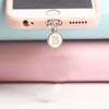 Dust Plug For Phone - Metal Pendant With 26 White English Letters - Dust Plug For Phone Jack,mobile Phone Decorations