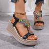 Women’s Bohemian Roman Flat Slide Sandals Comfortable Summer Shoes