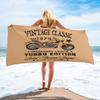Rose Pattern Beach Towel, Digital Printing Thin Quick-Dry Anti-Sand Microfiber Lightweight for Swim, Yoga, Travel, Gym, Gift