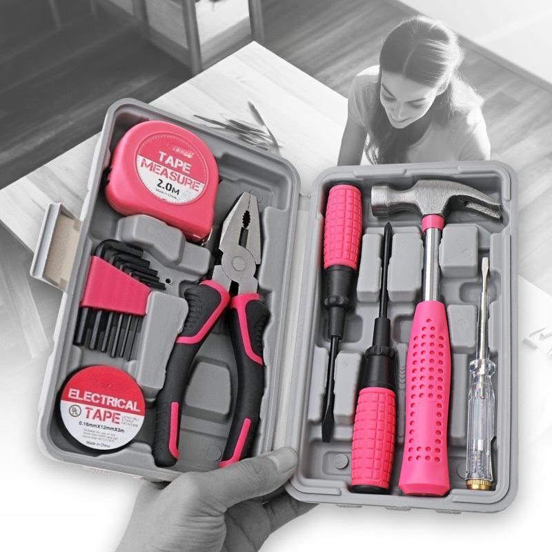 Manual Toolbox Hex Screwdriver Pliers Repair DIY Combo Hand Tool Kit
