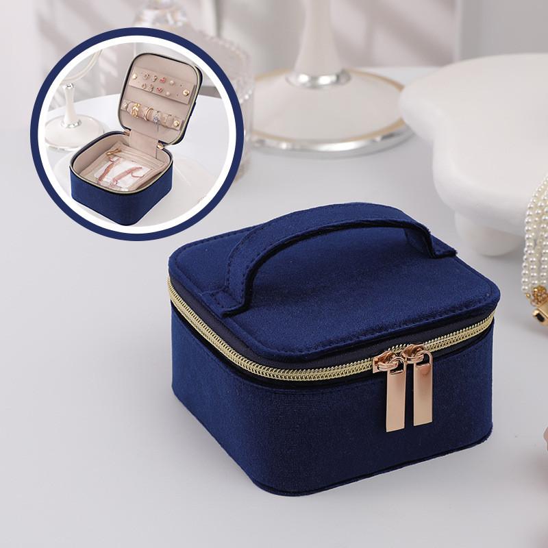 Minimalist Leather Jewelry Organizer With Multiple Compartments For Travel And Gift Giving