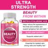 Capsule di peptidi di collagene, contenenti biotina ed estratti vitaminici, supporto immunitario, adatte sia per uomini che per donne.