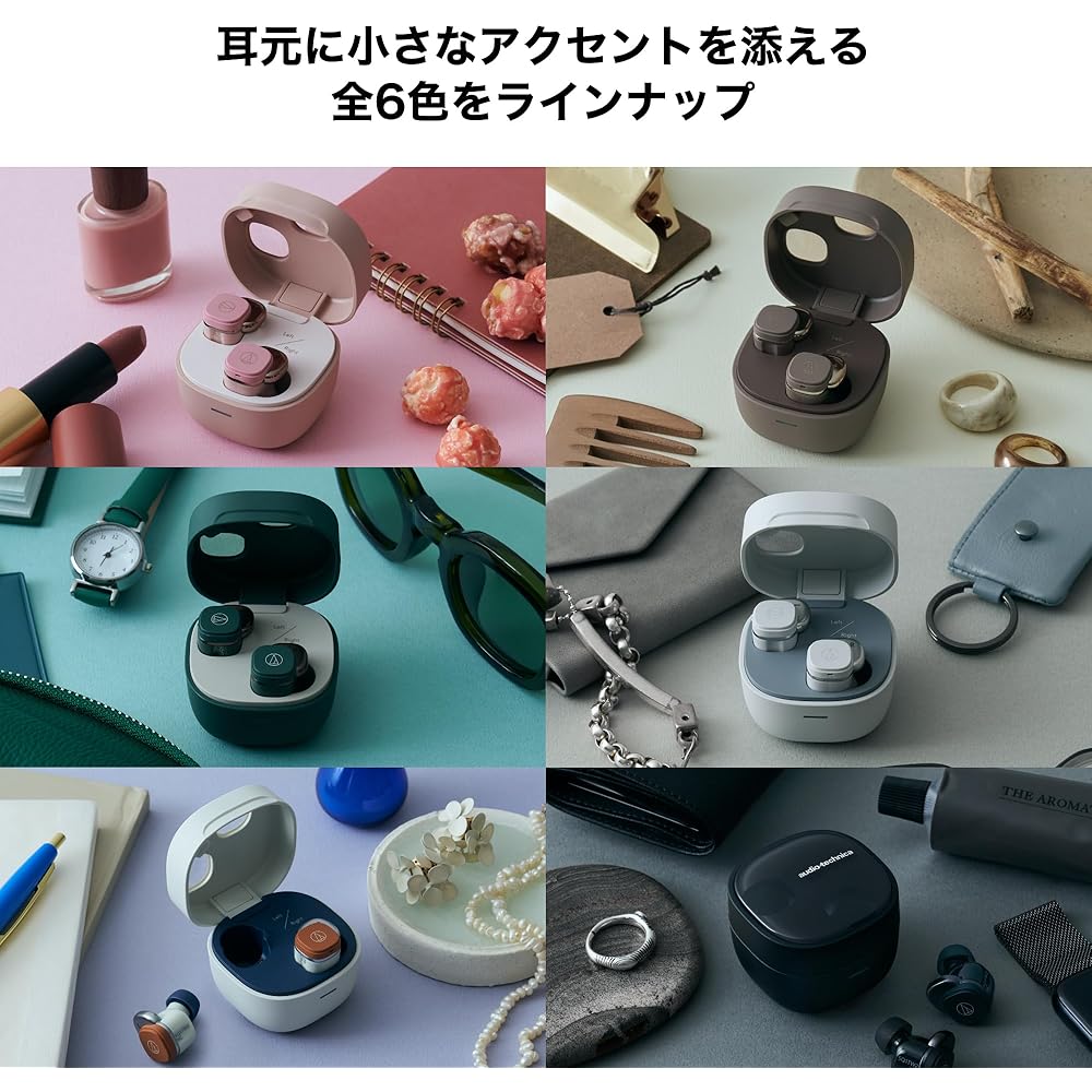 Audio-Technica ATH-SQ1TW2NC GY(E) Noise-Canceling Wireless Earphones, Bluetooth, True Wireless, Up To 22.5 Hours Playback, IPX5 Waterproof, Wireless C
