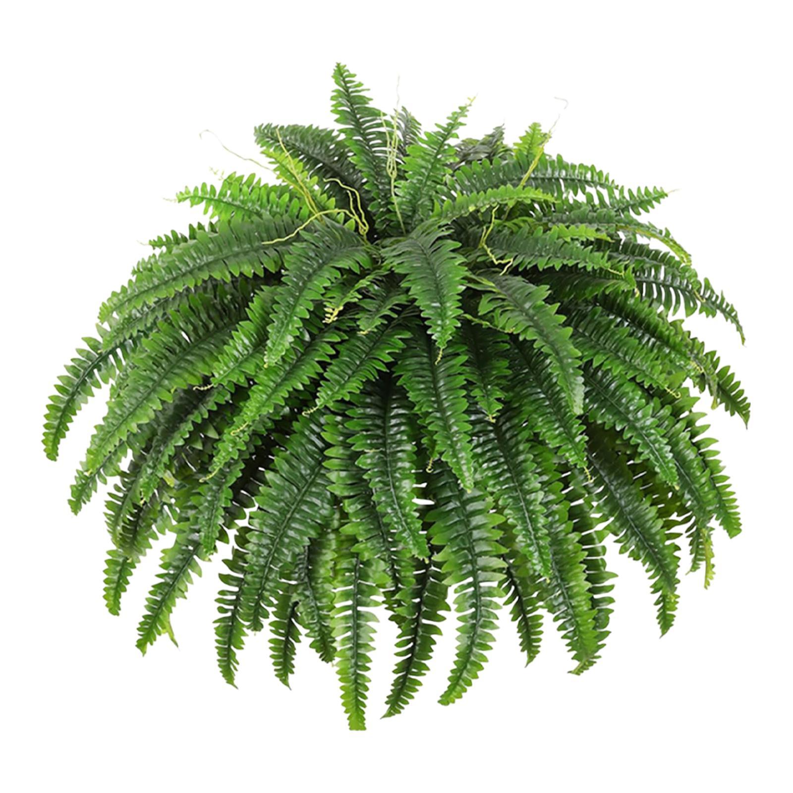 

Artificial Boston Fern Simulation Artificial Plant Artificial Green Leaves Greenery Plant for Wedding Indoor Outdoor Home Patio