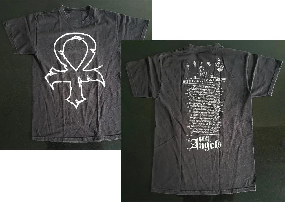 2 Sides The 69 Eyes Angels T-T-Shirt Us & Can Tour 2007 Black S-5XL XL