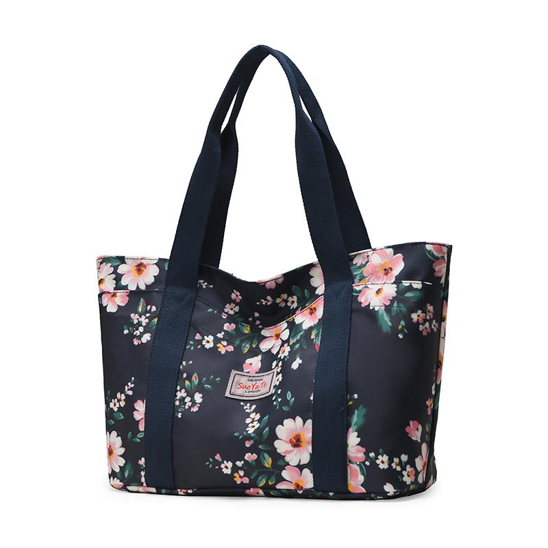 Large Capacity Tote Bag Women Commuter Printed Shoulder Bag Mother Bag