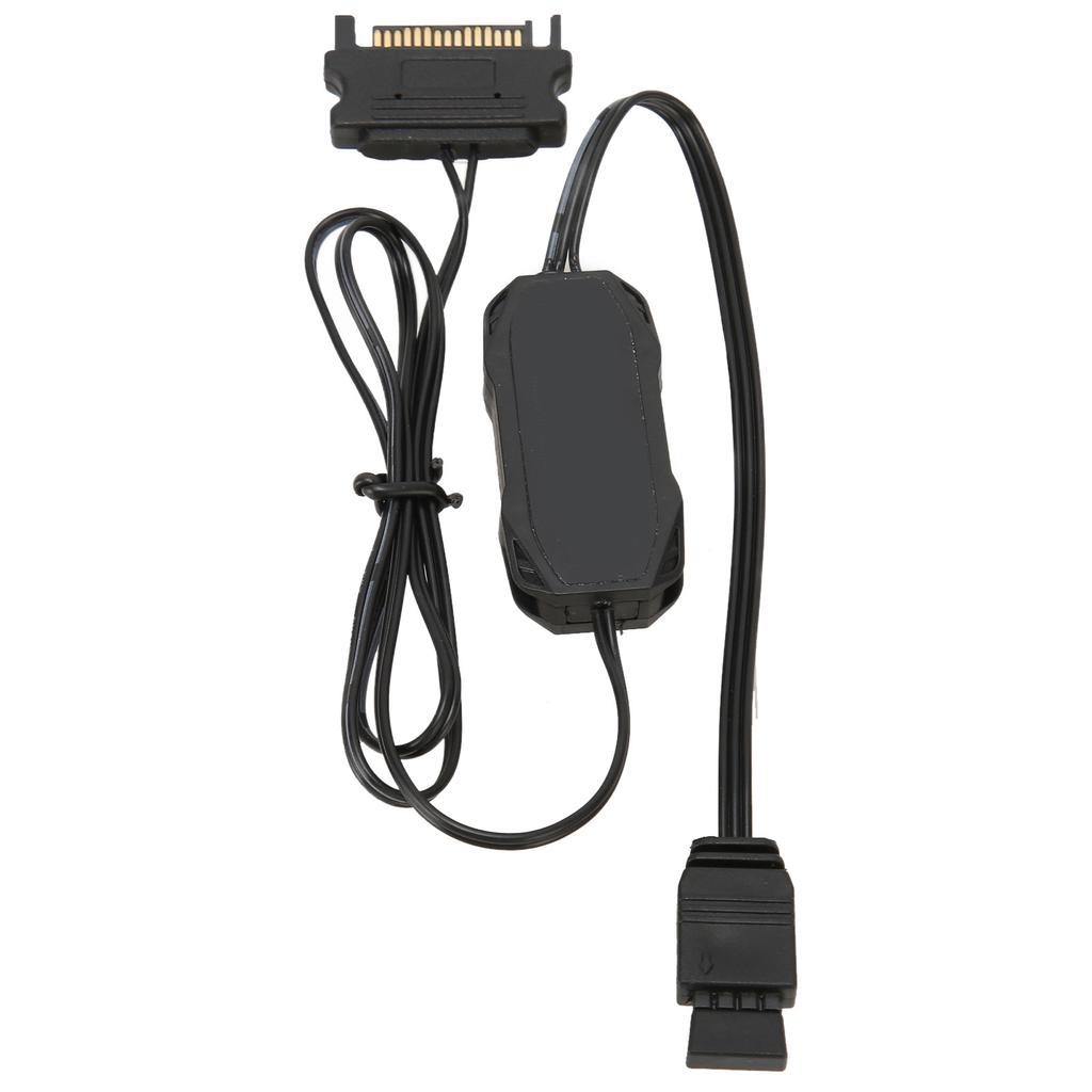 5V 3Pin ARGB Controller Mehrere Beleuchtungsmodi Manuelle Steuerung RGB Lüftersteuerung SATA Stromversorgung Lichtleistensteuerung