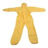 Protective Jumpsuit Yellow Acid and Alkali Resistant Safety Protective Coverall for Laboratory XL