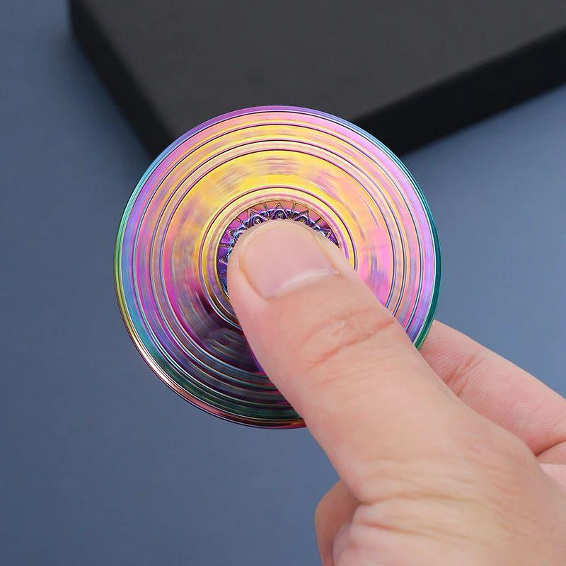 12 Constellation Compass Gyroscope Fidget Spinner EDC Metal Rotating Gyroscope Stress Relieving Toy Gyroscope for Children