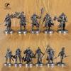 White Brass War Legions Fearless Knight Soldier Models Miniature Figurine Collections Metal Chess Piece Table Game Ornament Gift