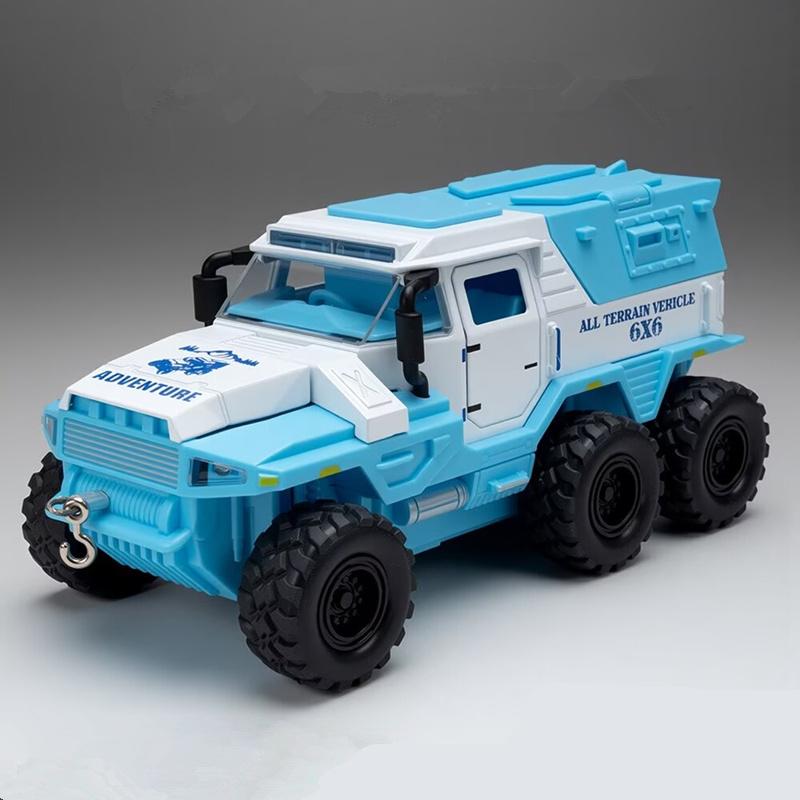1:32 Conqueror Legierung Polizei Explosionsgeschützte Fahrzeuge Diecast Metall Geländepanzer Fahrzeugmodell Sound Licht Kinderspielzeug Geschenk