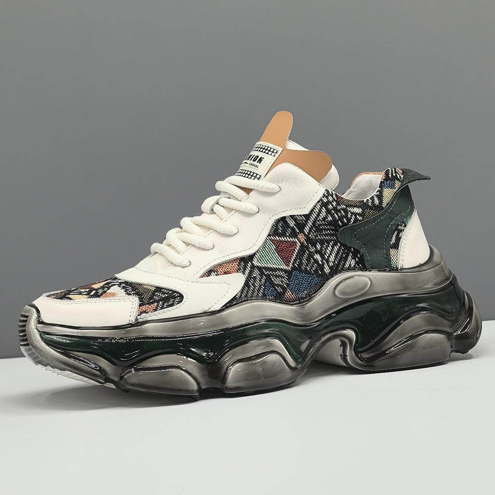 Platform sports casual shoes trendy shoes niche super hot high-end dad shoes 38