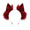 Faux Fur Cosplay Headwear Solid Color Animal Ear Headban Fashion Cat Ears Headband  Women