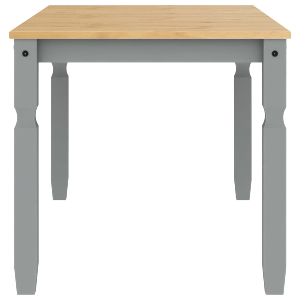 Dining Table Corona Gray 160 x 80 x 75 cm Solid Pine Wood