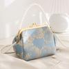 Women's bag new simple and elegant Hanfu bag Chinese antique hand-held cheongsam bag single shoulder crossbody shell bag