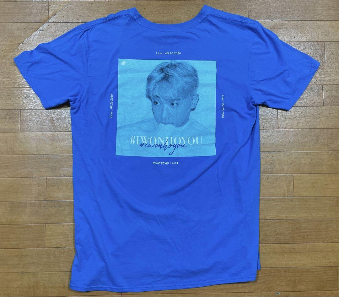 

[USED] WONHO MONSTA X T-shirt L size blue Korea K-POP