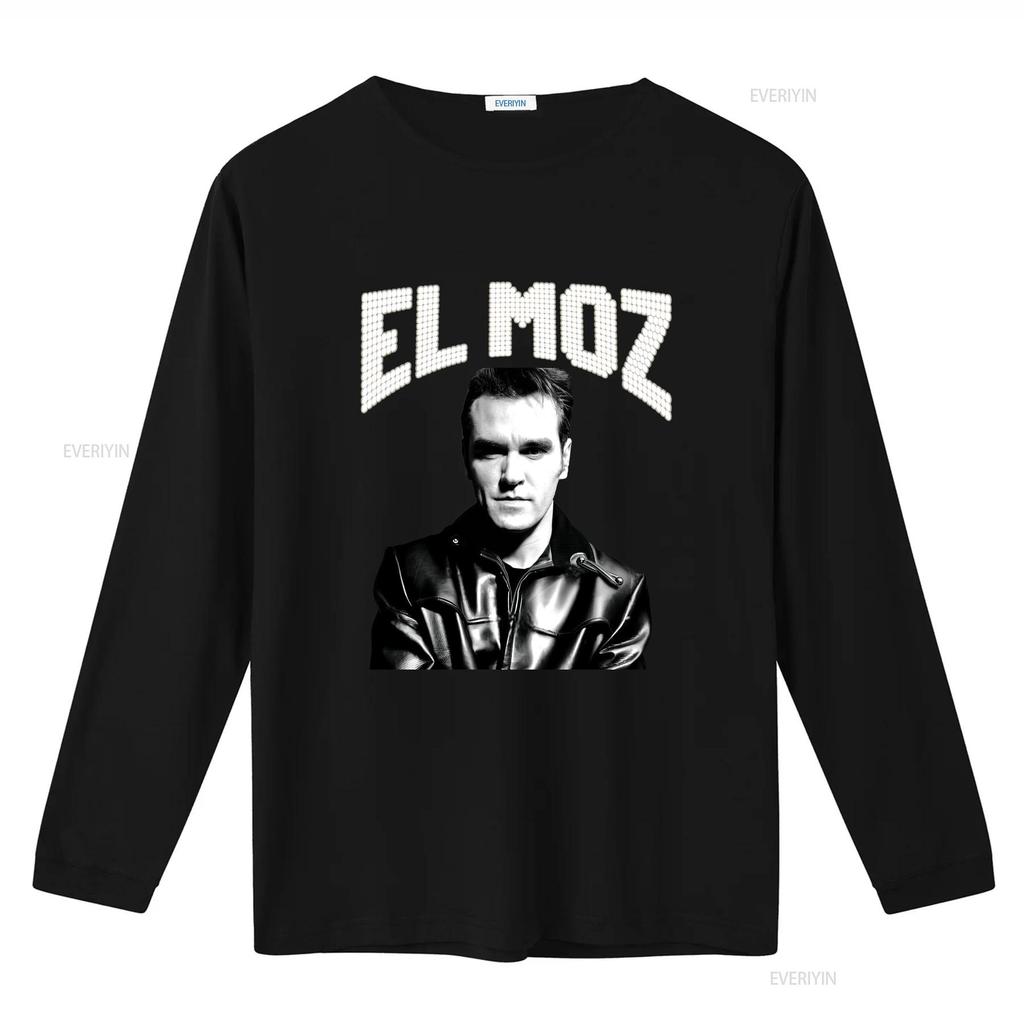El Moz Morrissey The Smiths Jersey  T Shirt vintage Washed Versatile streetwear Unisex Breathable Slightly fashion