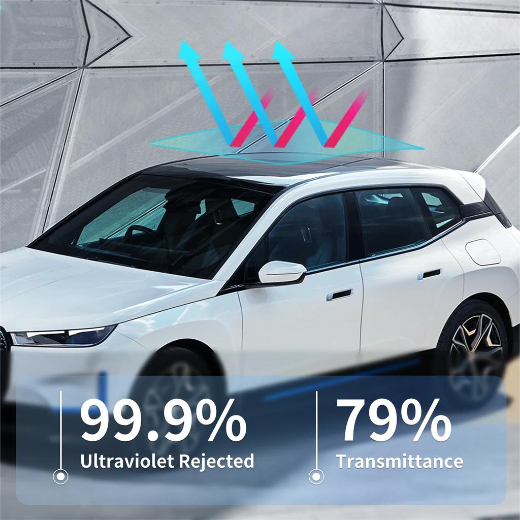 For BMW IX50 IX40 M60 Xdrive I20 2020-2024 Sunroof TPU Protective Film Heat Insulation UV Protection Awning Wrapping Supplies