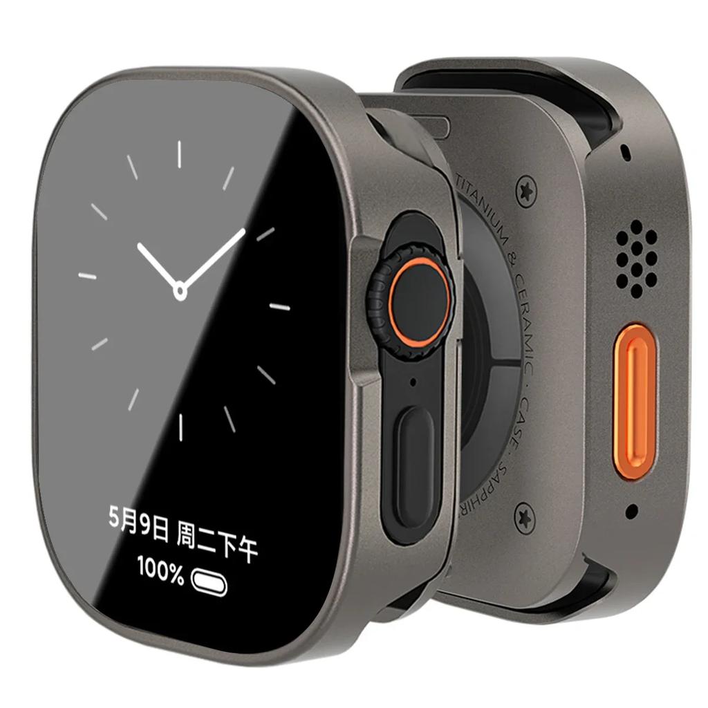 New Full Coverage Waterproof Aluminum Alloy Case for Apple Watch Ultra 2 49mm 46mm 45mm 44mm 42mm Iwatch Series 10 9 8 7 6 SE