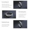 Modian Real 925 Sterling Silver Double Deck Line Fashion Clear CZ Rings For Women Luxury Wedding Jewelry