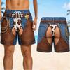 Men's Beach Shorts, Western-style Shorts, Party Funny Vacation Shorts