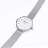 Simple Silver Couple's Watches for Men and Women. [Matching Item] KLON MOCK NUMBER -SILVER MESH- Ver. SILVER (40mm X 33mm)