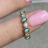 Zircon diamond ring for women, niche design high-end index finger ring, exquisite and simple daily commuter jewelry.