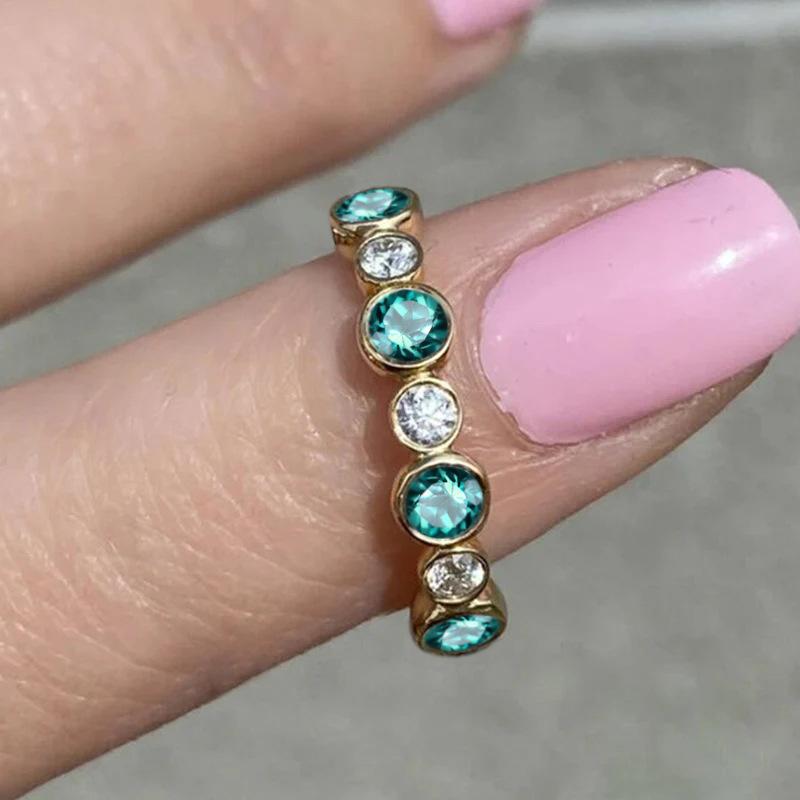 

2026 New Zircon Personalized Ring, Designed for Women, High end, Exquisite, Simple, Suitable for Daily Commuting Zircon Wholesa 10