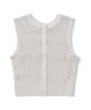 COVERNAT WOMAN Two-Way Knit Vest Oatmeal