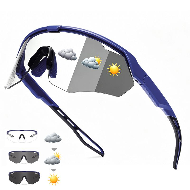 Photochromic Cycling Sunglasses UV400 Lightweight Sports Glasses Men Women MTB Road Bike Running Outdoor Windproof Eyewear 7
