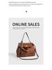 2024 Winter Retro Suede Women's Color Block Crossbody Handbag - Large Capacity & Versatile Fashion