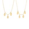 CARLIDANA Personality DIY Number Stainless Steel Digital Gold Plated Pendant Charm Necklace Accessories Jewelry Making Women Men