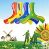 Children Boomerang Soft Three-leaf Cross Outdoor Toy Flying Disc Adult-kids Interactive Sports Toy for Puzzle Decompression Gift