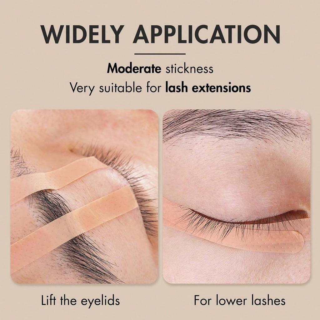 16 szt./arkusz Taśma do przedłużania rzęs, Oddychająca taśma z mikrootworami do liftingu dolnych rzęs, Odpowiednia do przedłużania rzęs