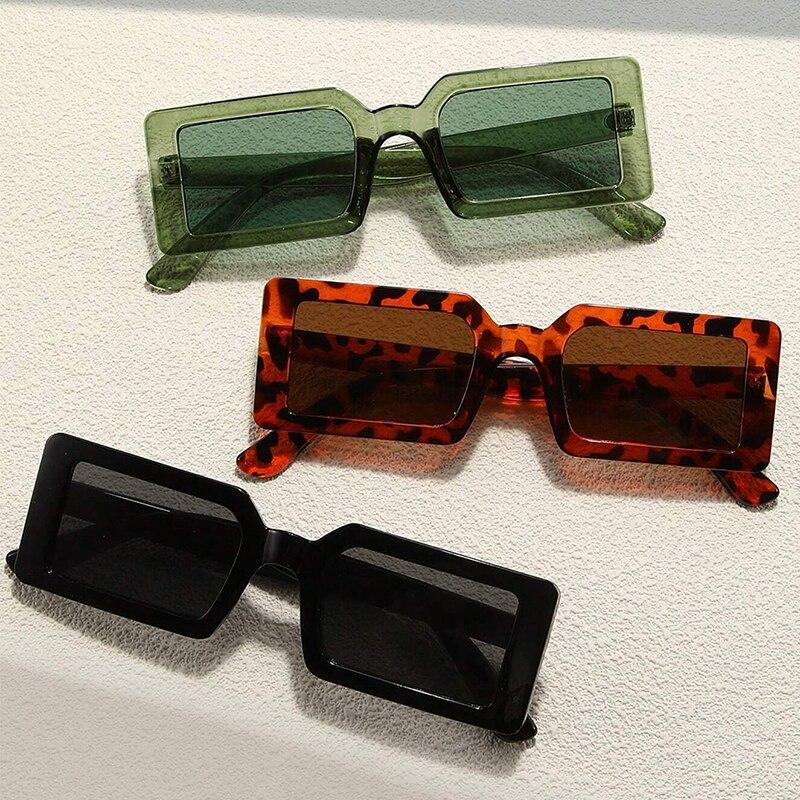 3 Pcs Small Rectangle Sunglasses Women Vintage Brand Designer Square Sun Glasses Shades Female UV400 Oculos De Sol Feminino