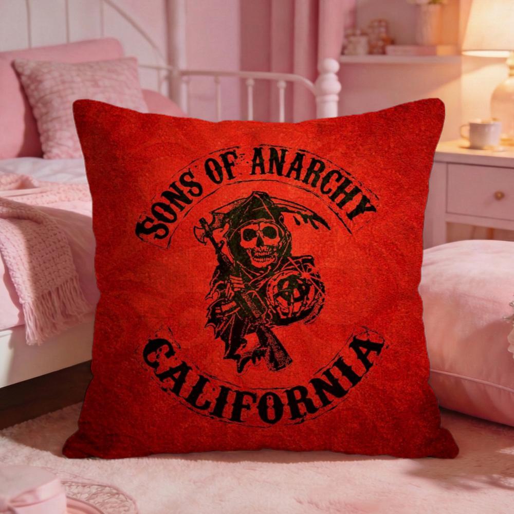 Drama SSons of Anarchys Cushion Cover Premium Comfort Reversible Pillow Cove Two In One Design for Any Room Car Interior