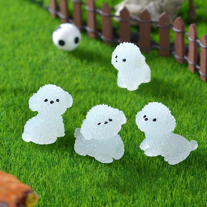 Fluorescence Cute Puppy Toys Car Ornaments Night Glowing Dog Home Car Decoration Accessories