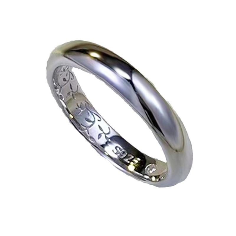Zhuo Zhifan 2023 S925 Silver Modern Minimalist Ring for Women - Elegant European & American Style