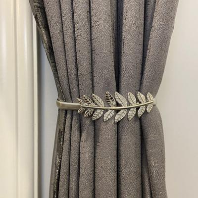 Curtain Buckle, with High-Elastic Spring Holdbacks, Simple Style No-Drill Curtain Clip, for Home Decor And Cable