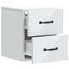 Wall Mounted Nightstand White 34.5 X 33 X 40 Cm Engineered Wood